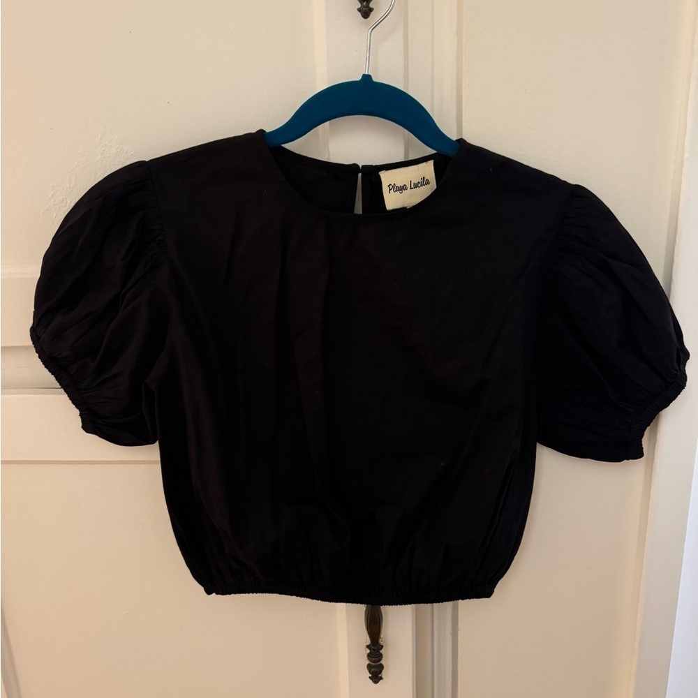 NWT Playa Lucila ‘Crew Top’ Black XS - Picture 2 of 3